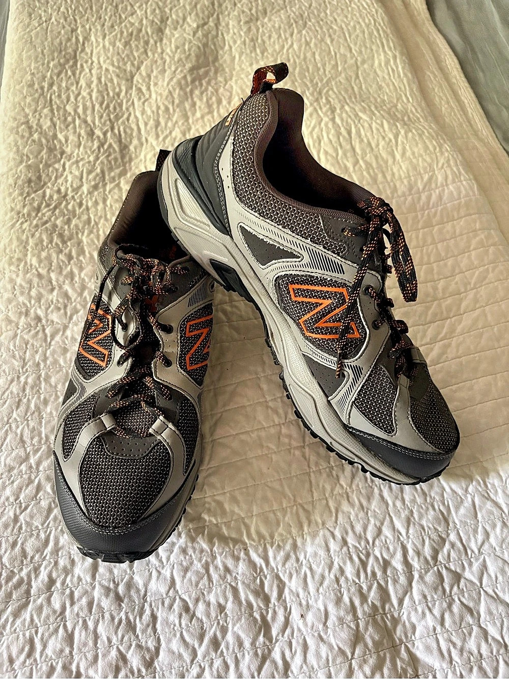 New Balance Shoes Men’s All Terrain 481v3 Trail Runnig Gray Orange Size 13